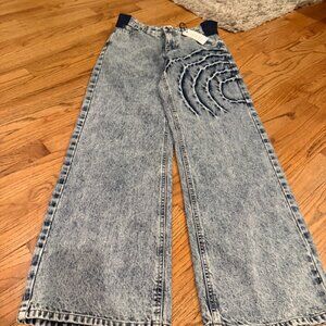 FOREVER 21 WOMENS DENIM JEANS SIZE 24 BAGGY NEW